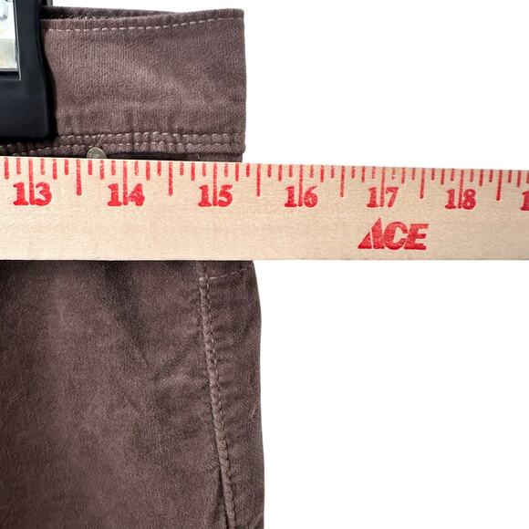 Mother The Curfew Wide Leg Corduroy Pants/Jeans Light Grey/Brown Size 29 - Picture 9 of 11